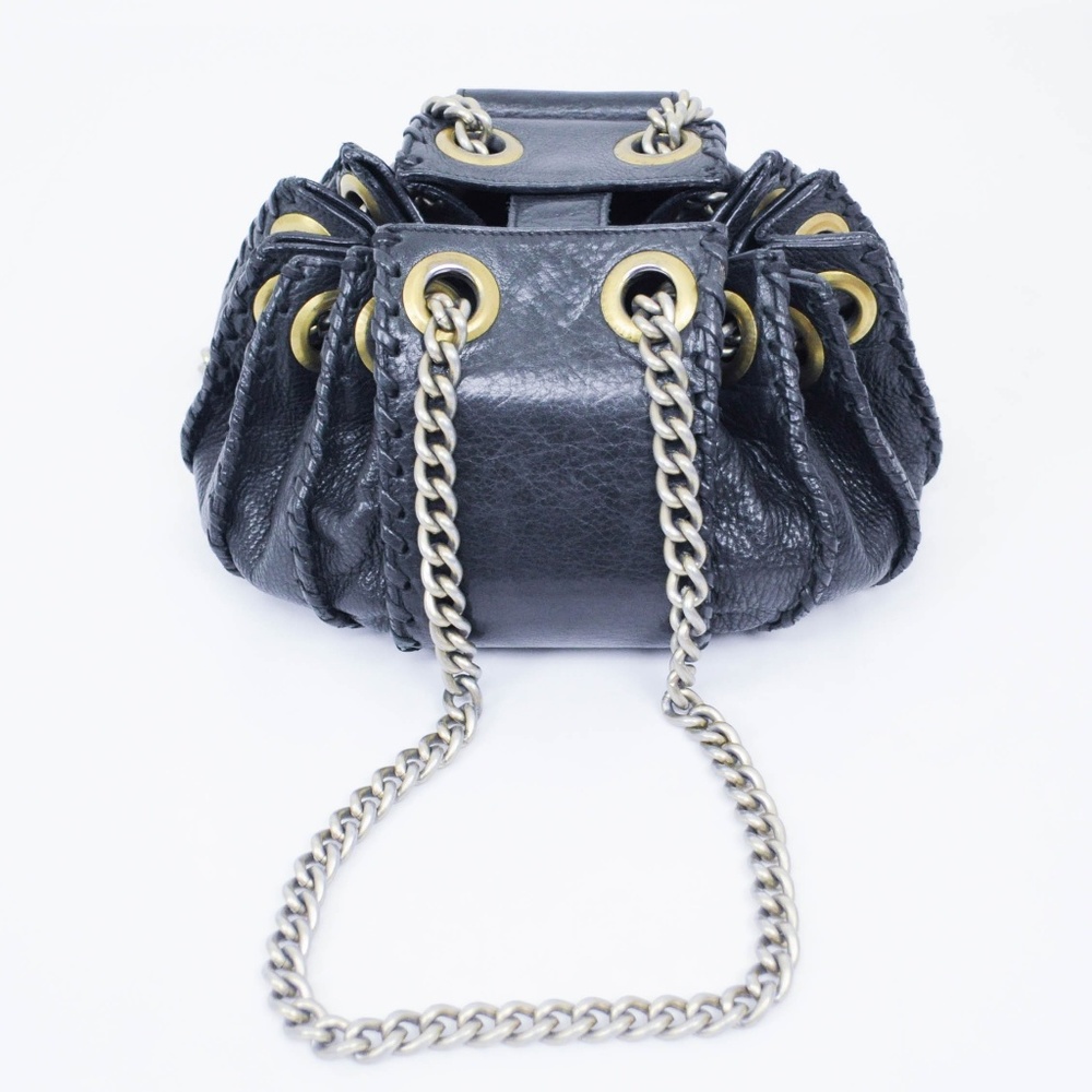 Temperley Leather Bucket Purse Chain Accordion - Picture 3 of 7